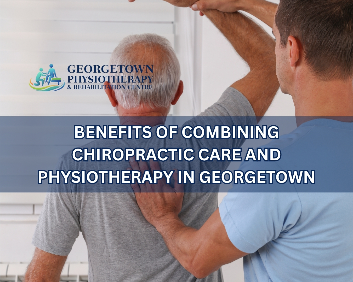 Patient receiving chiropractic care and physiotherapy treatment in Georgetown rehabilitation clinic