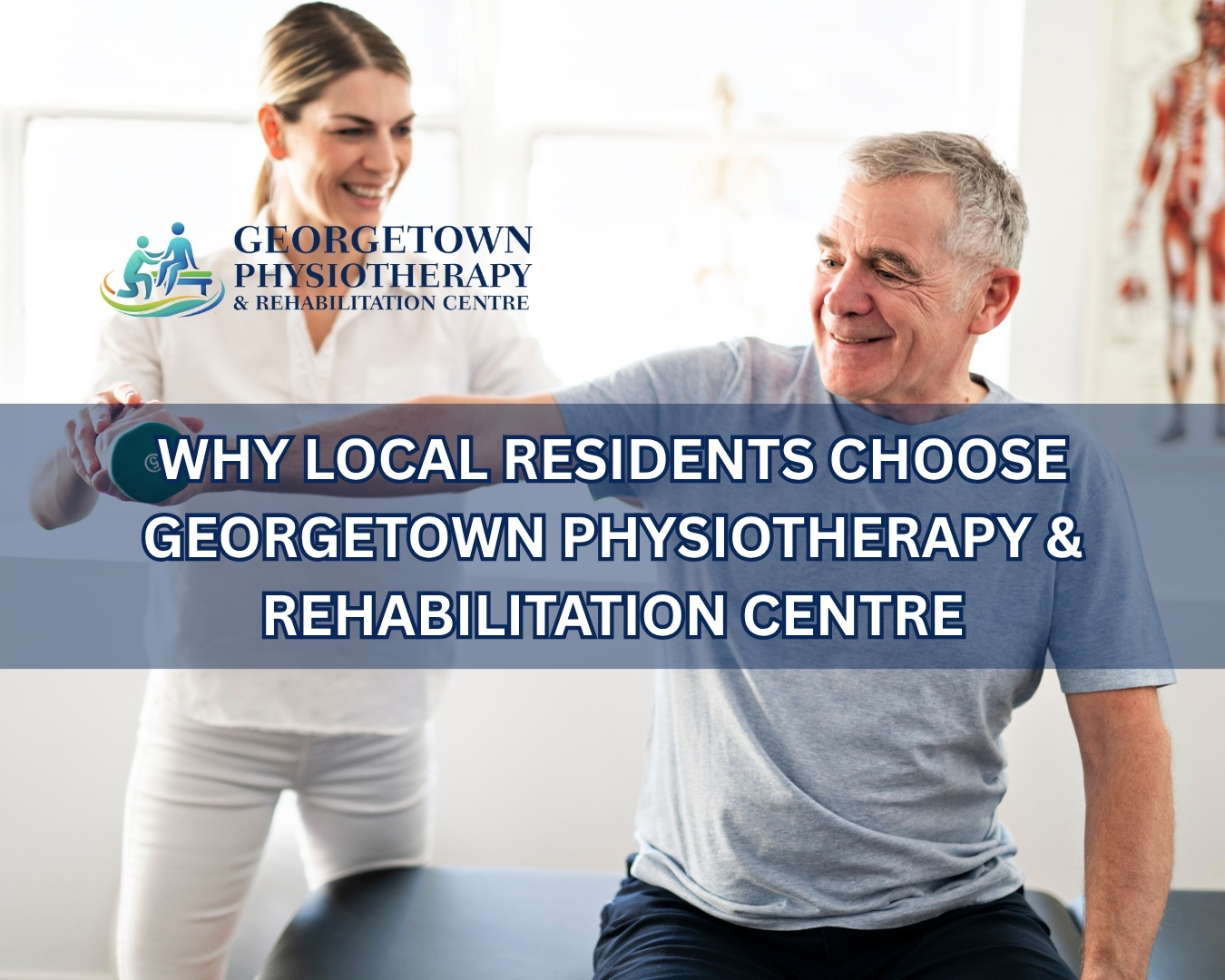 Patient receiving rehabilitation treatment at Georgetown Physiotherapy & Rehabilitation Centre