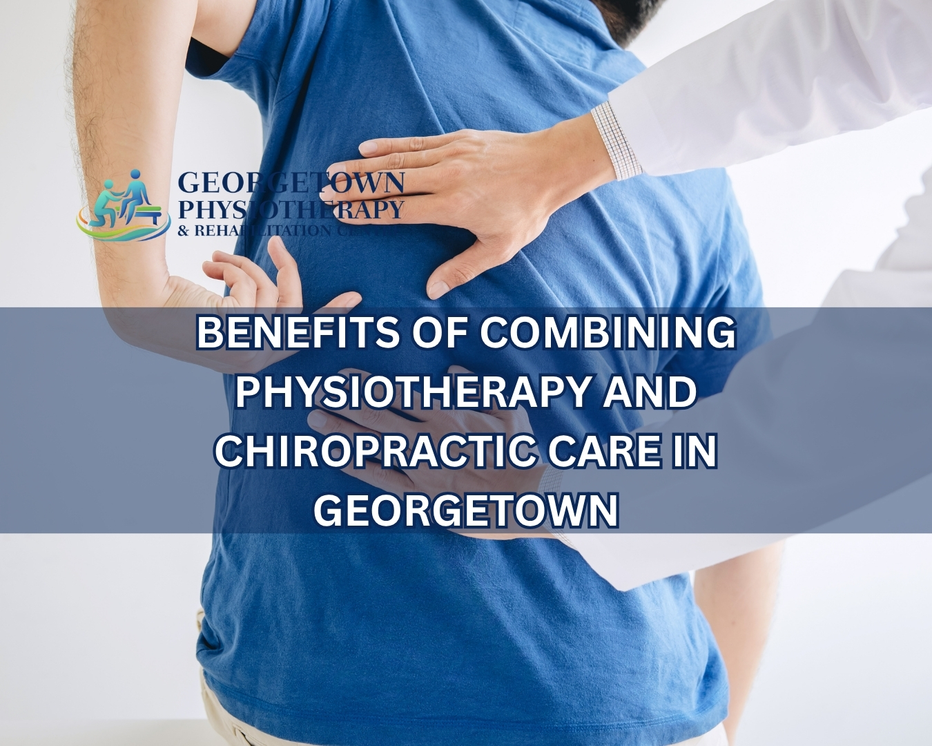 Physiotherapist and chiropractor working together to help a patient recover from pain and mobility issues in Georgetown